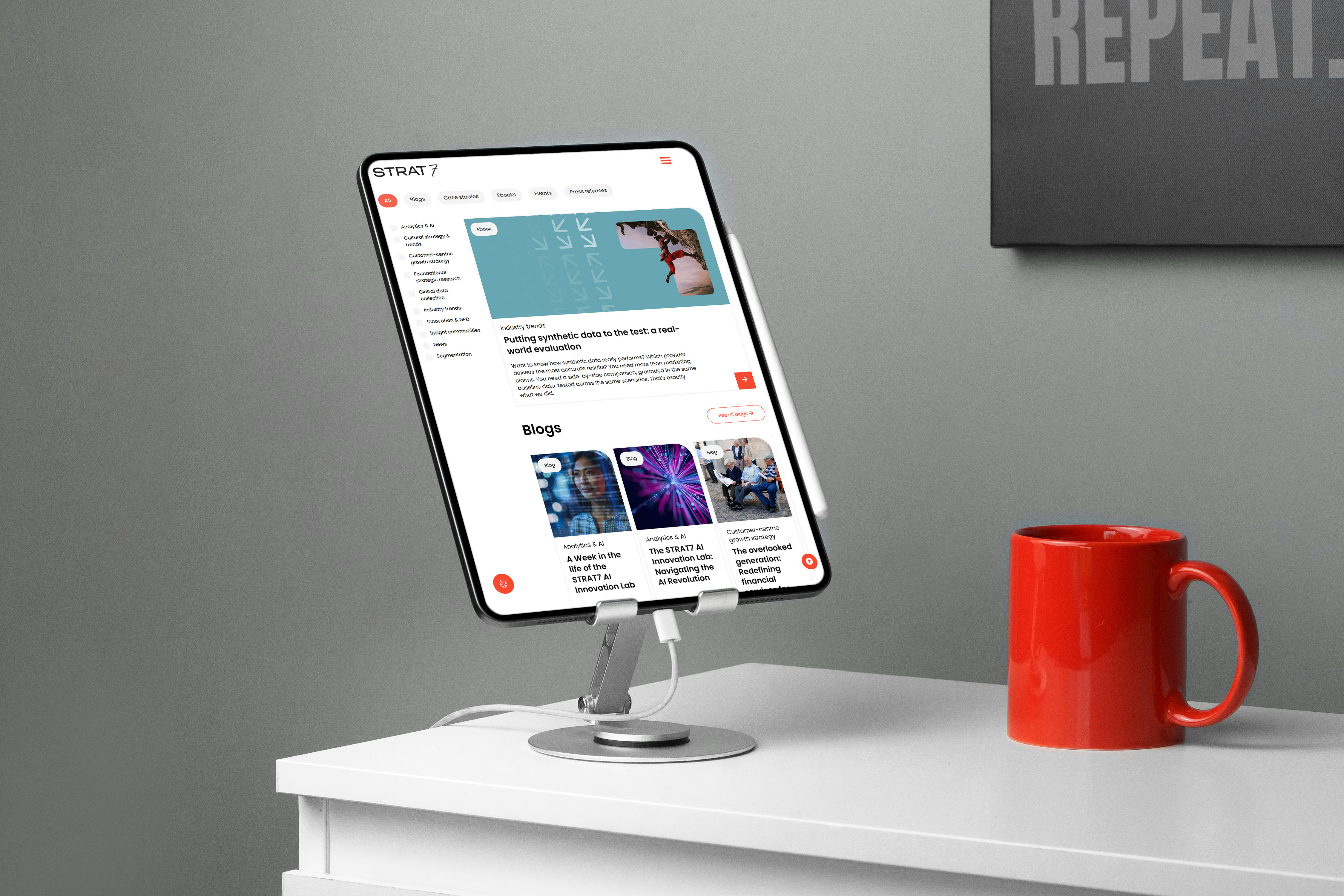 image of office space (for a game development company)